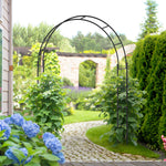 Outsunny 223cm Garden Arch Trellis, Outdoor Wedding Arbor For Roses, Vines
