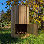 Wooden Potato Planter Barrel | 42cm x 42cm x 65cm | Brown