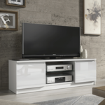 Aura Tv Unit 120cm With Led Lights | Large-Medium | White