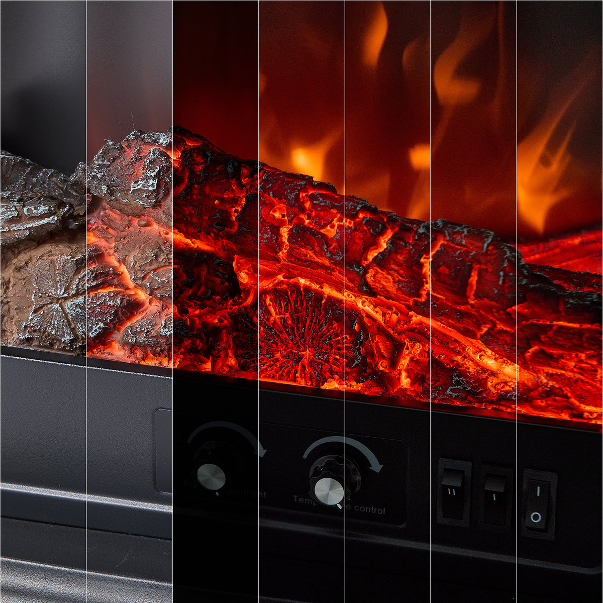 Breeins Freestanding Electric Fireplace Stove