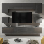 Panorama Wall Tv Unit | Dark Grey