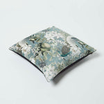 Floral Butterfly Garden Velvet Filled Cushion | 45cm x 45cm | Black & Grey
