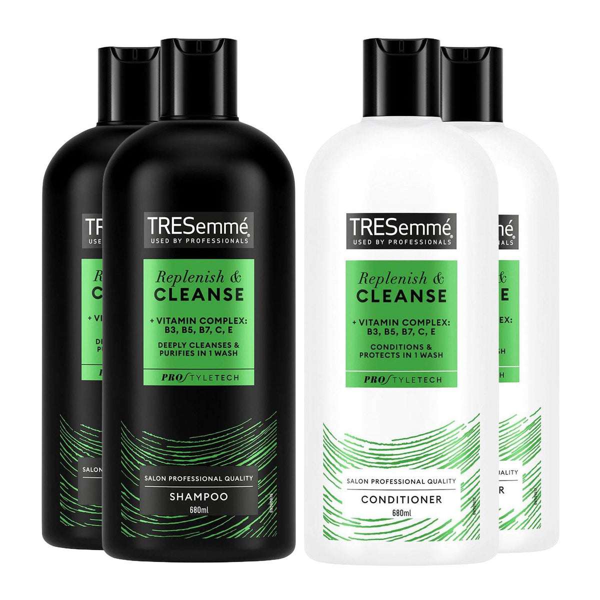 Shampoo & Conditioner Bundle 680ml Each - Replenish & Cleanse | Set of 2