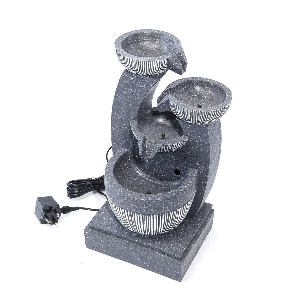 Outdoor Electric Freestanding Garden Fountain Rockery Decor