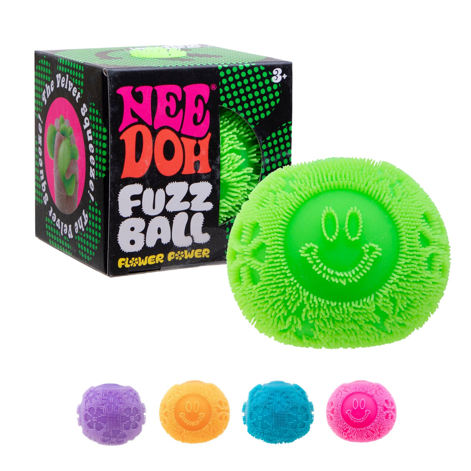 Needoh Fuzz Ball Flower Power - Fuzzy Fidget Toy