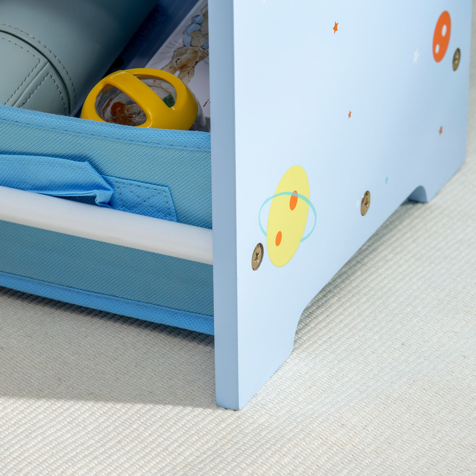 Storage Unit W/9 Removable Storage Baskets For Nursery Playroom | Blue