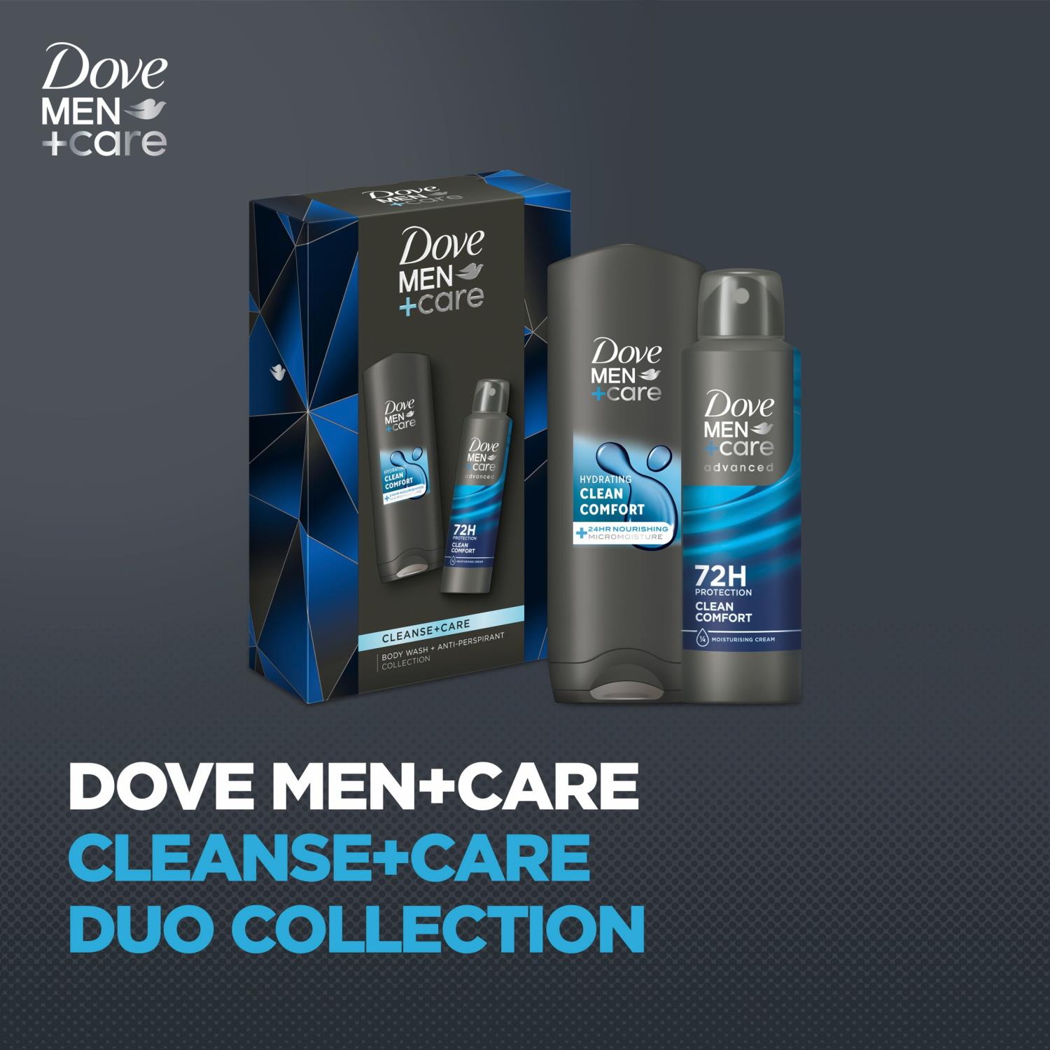Cleanse And Care Duo Gift Set For Him, Body Wash And Deodorant | Set of 4