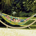 Barbados Lemon Double Cotton Traditional Garden Hammock With Bag