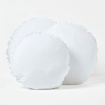 Super Microfibre Round Circular Shaped Cushion Pad | 50cm x 50cm | White