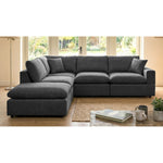 Cotleigh Reversible 5-piece Modular Corner Sofa | Charcoal Grey
