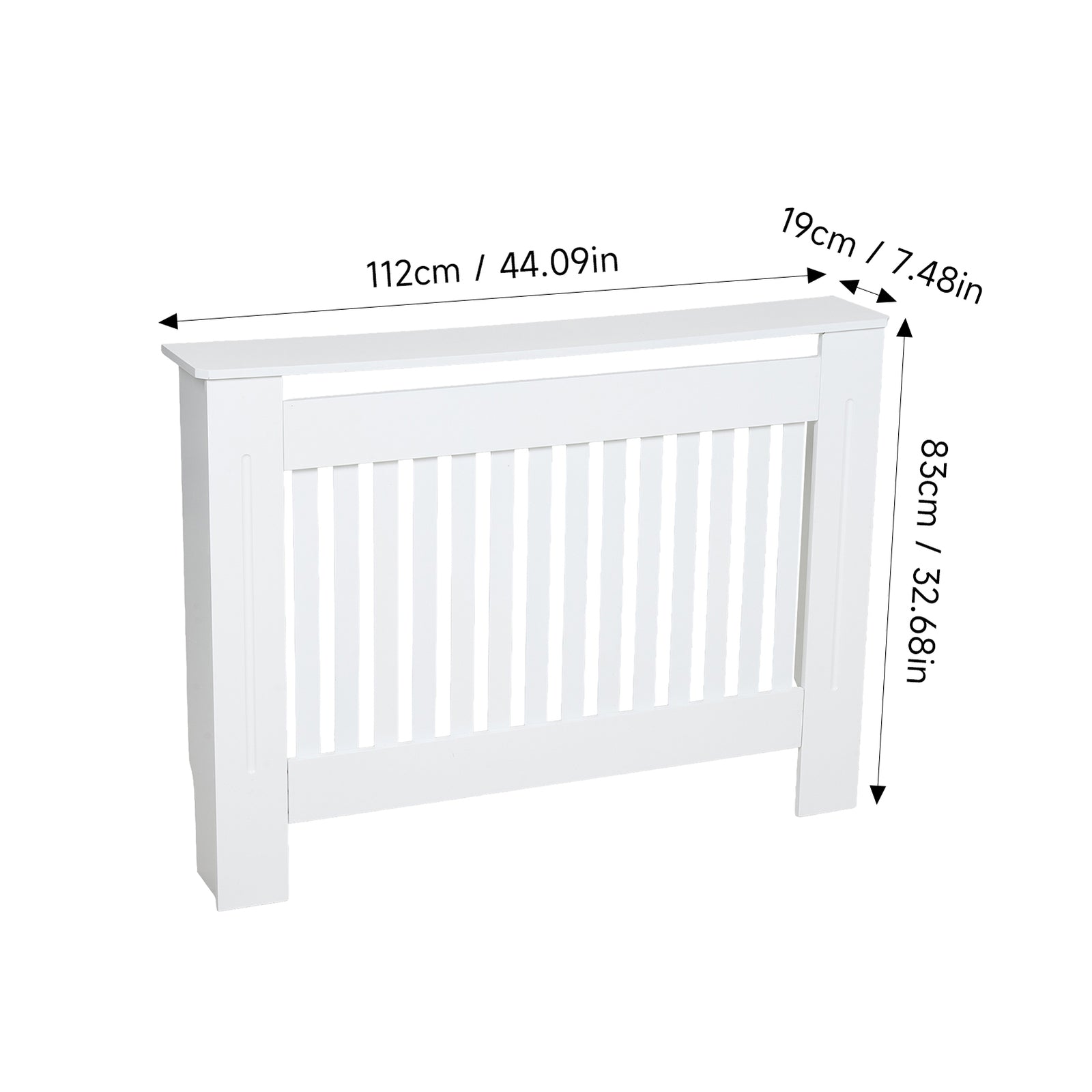 Modern Vertical Slat Radiator Cover | Large