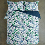 Bows Print Easycare Duvet Cover Set – 200tc Cotton Rich Soft Bedding | Single | Blue