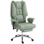 Executive Office Chair, Reclining Desk Chair With Footrest | Green