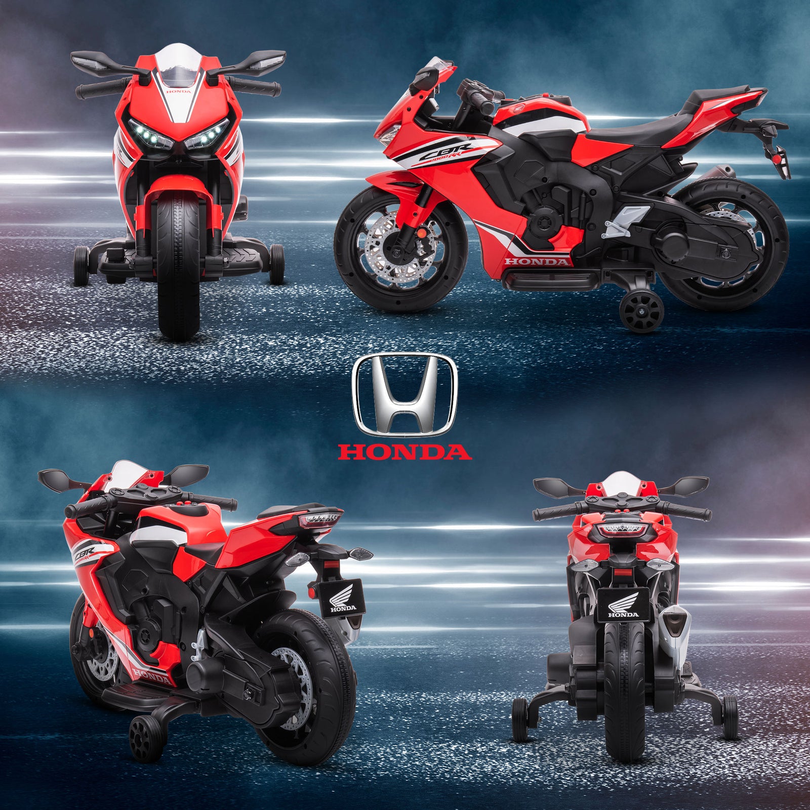 Honda Licensed 6v Kids Electric Motorbike Ride On Car For 3-5 Years | Red
