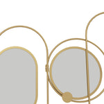 Metal Wall Art With Mirrors Coat Hooks Decorative Mirror
