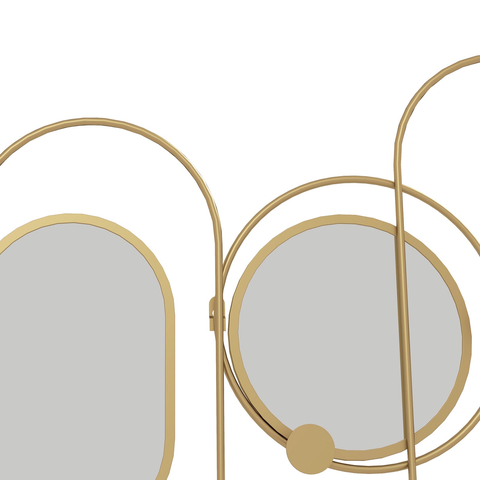 Metal Wall Art With Mirrors Coat Hooks Decorative Mirror