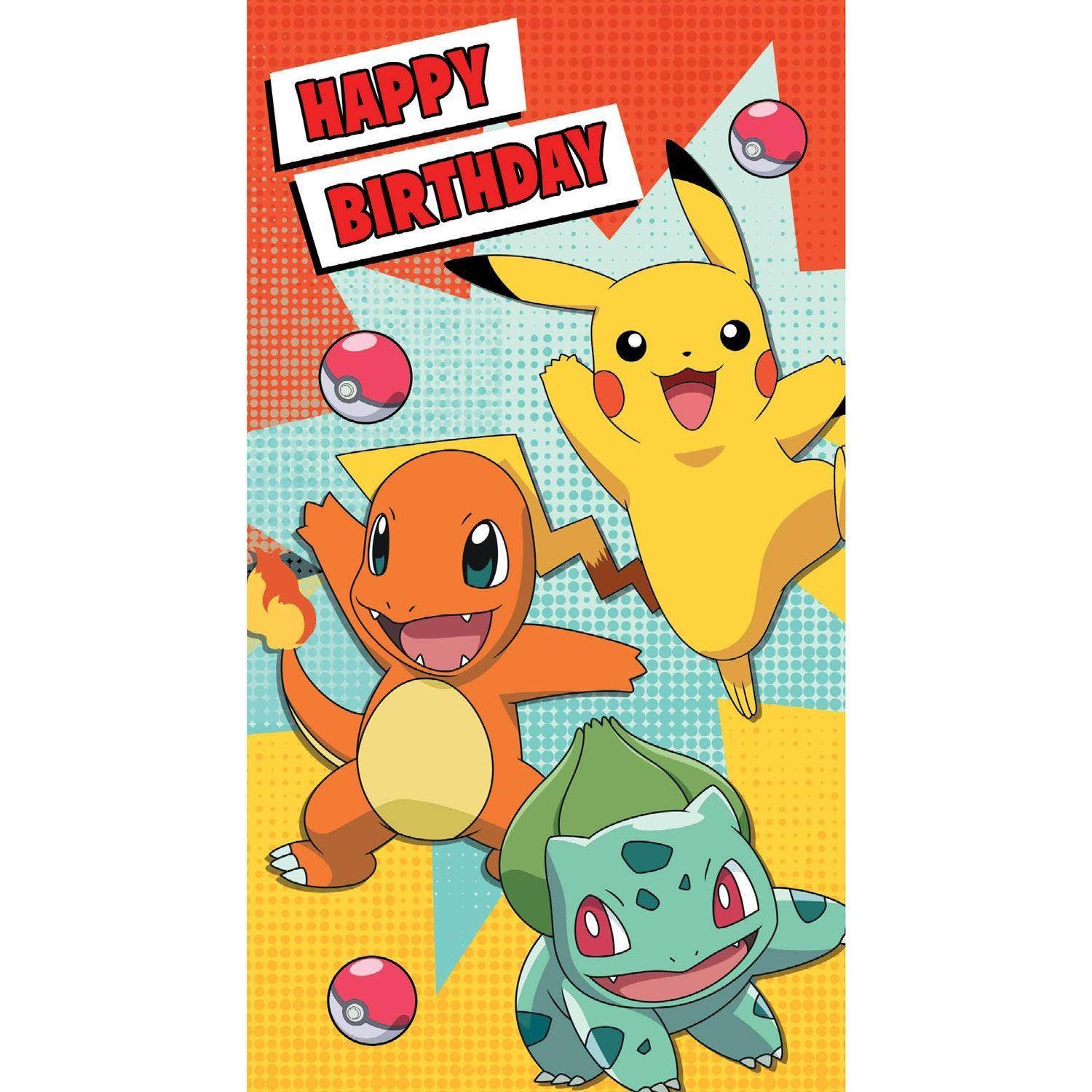 Pokemon Happy Birthday Card Official Product