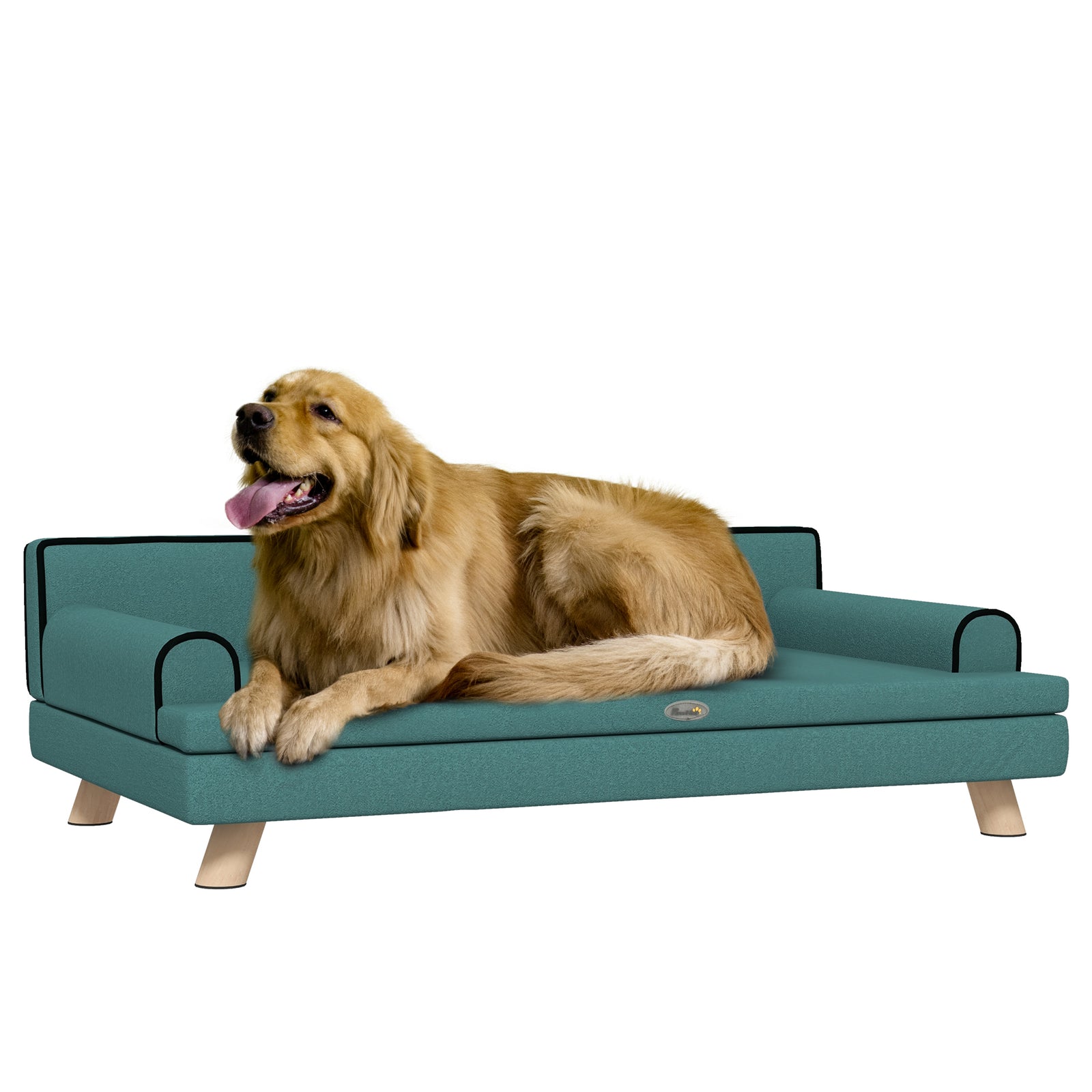 Dog Sofa W/ Legs, Water-resistant Fabric For Large, Medium Dogs | Green