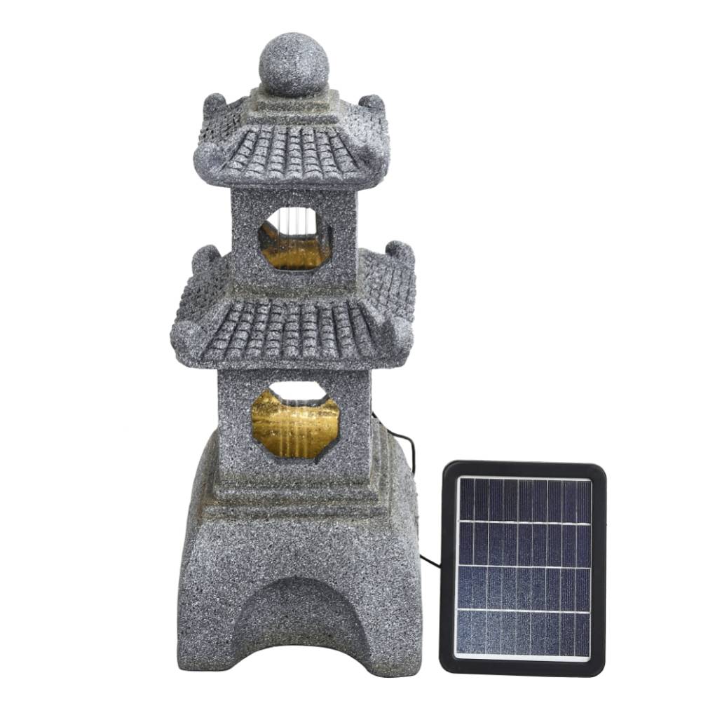 Pagoda Solar Garden Fountain