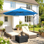 3(m) Banana Parasol Cantilever Umbrella Garden | Blue