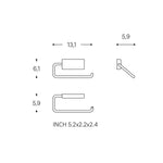 Toilet Roll Holder Screw-in/self-adhesive Chrome Silver Next Collection