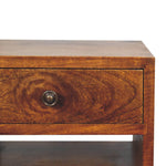 Solid Wood Mini Classic Multi Chestnut Bedside