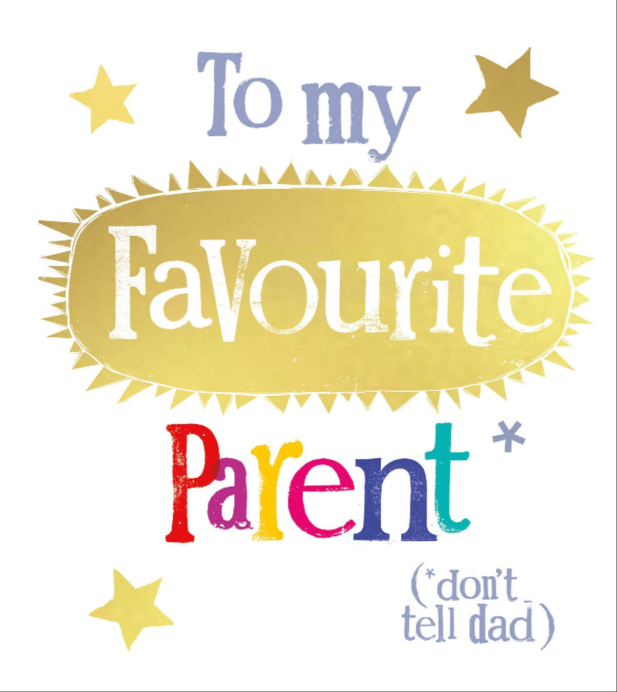 To My Favourite Parent' Mother's Day Card Official Product