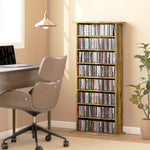 HOMCOM Cd Storage Unit Dvd Tower Blu-ray Storage Shelf For Living Room