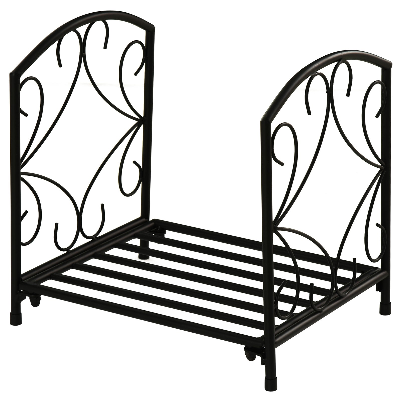 Small Log Rack W/ Side Scrolls