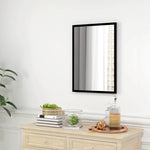 60x40/70x50cm Wall Bathroom Mirror For Home Decor Vanity | Large | Black
