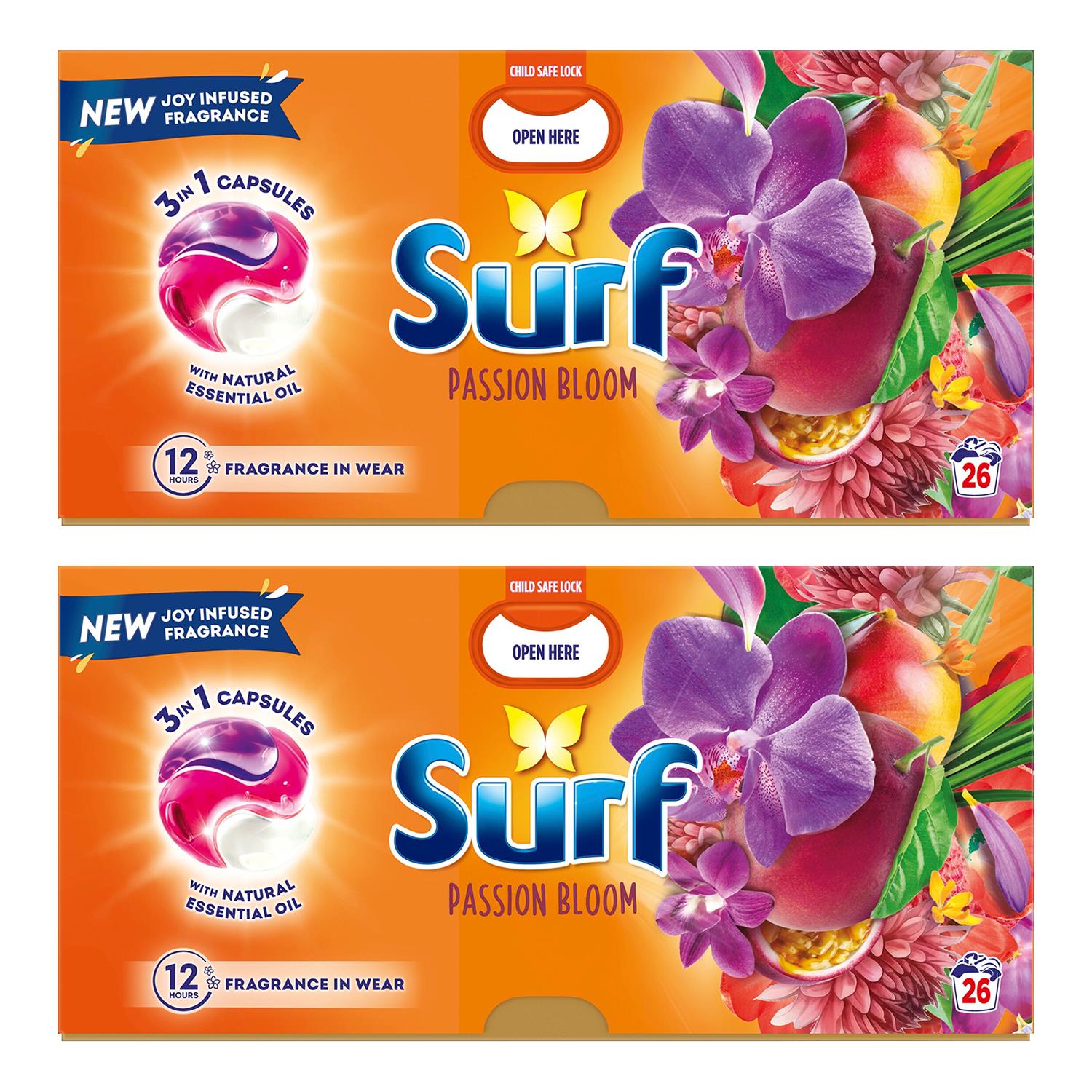 3 In 1 Laundry Washing Detergent Capsules Passion Bloom | Set of 2