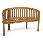 Acacia Wooden Banana Garden Bench | Natural