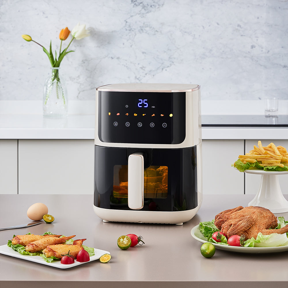 4.7l Air Fryer With Viewing Glass – 8 Preset Modes, Smart Touch Controls, And Quick Healthy Cooking