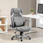 High Back Office Chair W/ Lumbar Support Grey