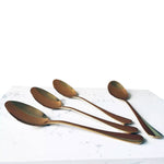 Tea Spoons Gold Cutlery Stainless Steel 12 Piece Set