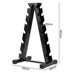 Centra Dumbbells Rack 6 Tier 400kg Weight Storage Holder Alloy Steel