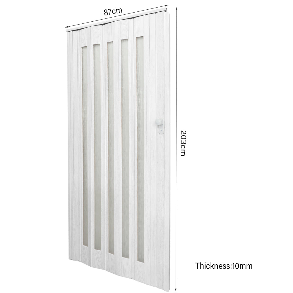 87cm W X 203cm H Pvc Accordion Folding Door