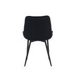 New York Dining Table With 4 Erica Velvet Chairs | Black
