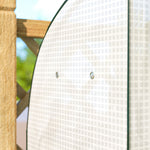 Mini Greenhouse Indoor Outdoor Green House With Pe Cover, White