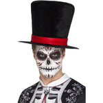 Day Of The Dead Top Hat, Black