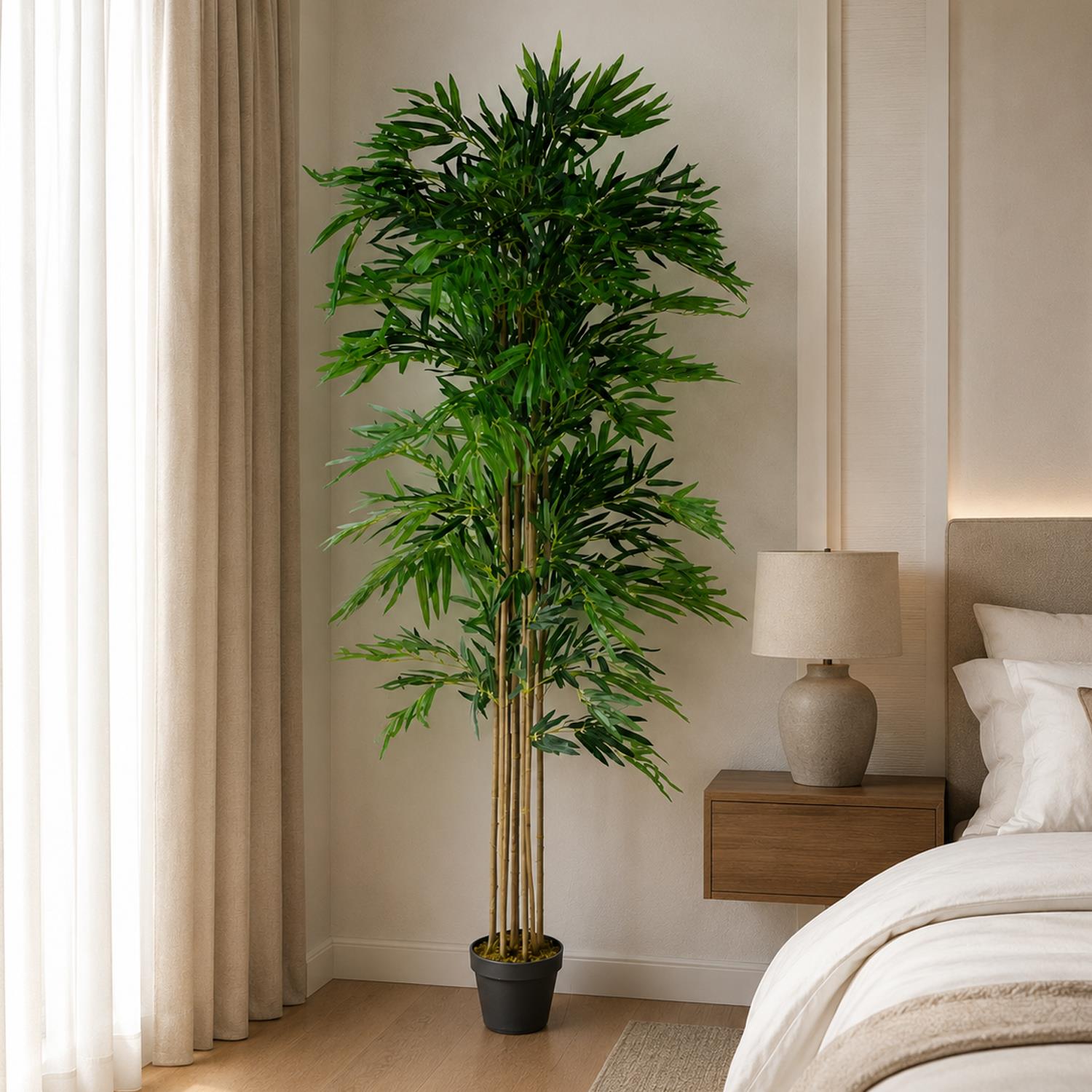 180cm Artificial Bamboo Plants Trees Natural Green Xl