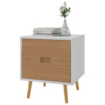 Bedside Table With 2 Drawers For Bedroom, Living Room