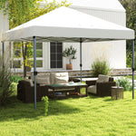 3 X 3(m) Pop Up Gazebo, Instant Shelter With 1-button Push | White