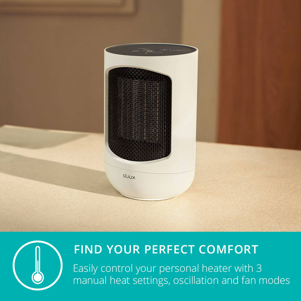 Zone Personal Heater, 1500w Heating Power, Desk Heater | White