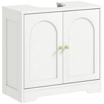 Modern Under Sink Cabinet For Basin Without Or With Pedestal, White