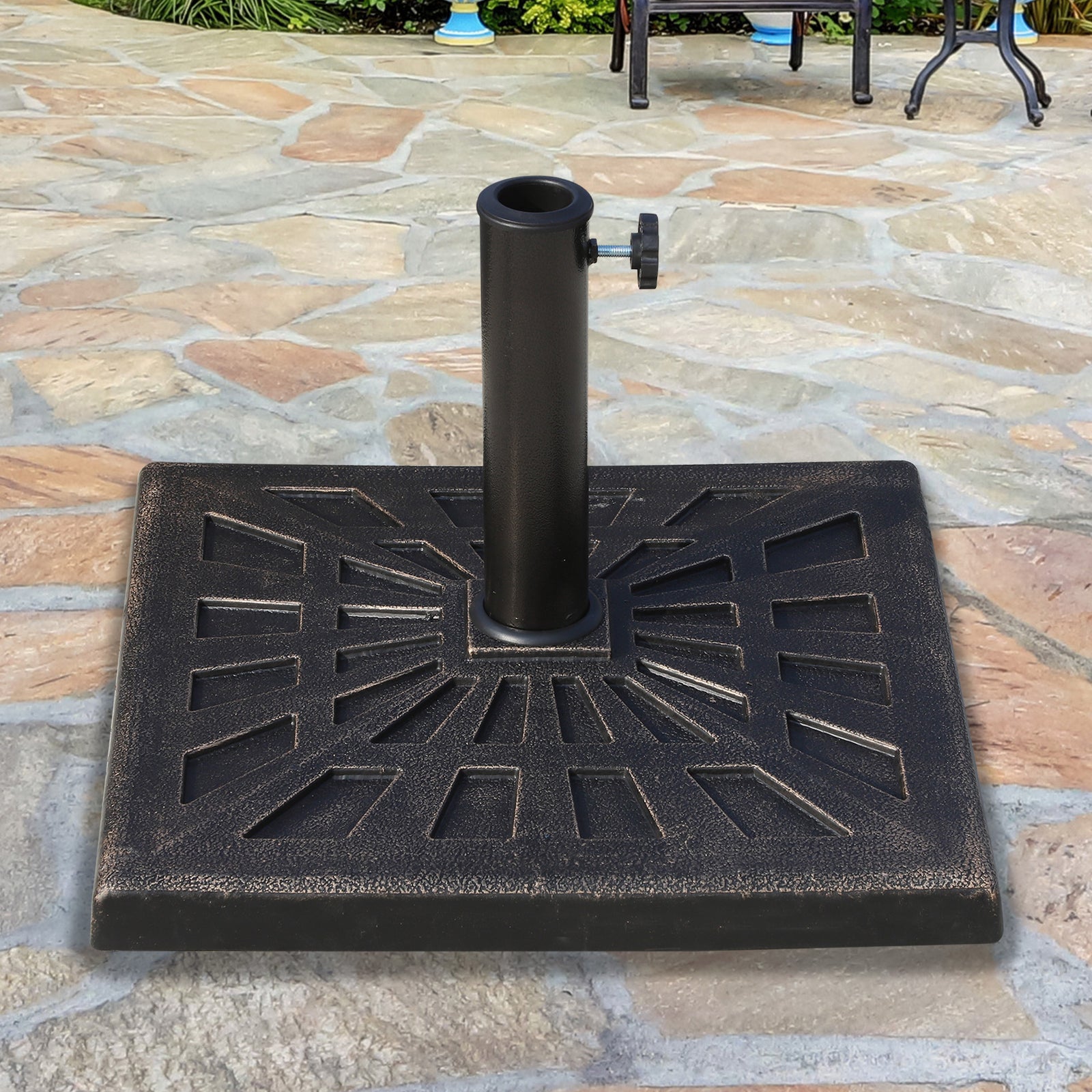 Square Parasol Base Stand Heavy Duty