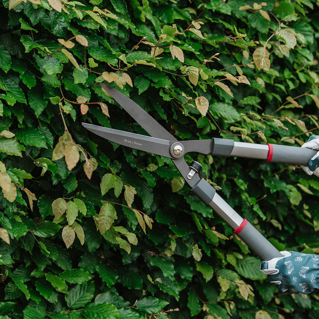 General Purpose Hedge Shears, Carbon Steel Ptfe-coated Blades, Shock-absorbing Aluminium Handles | Medium