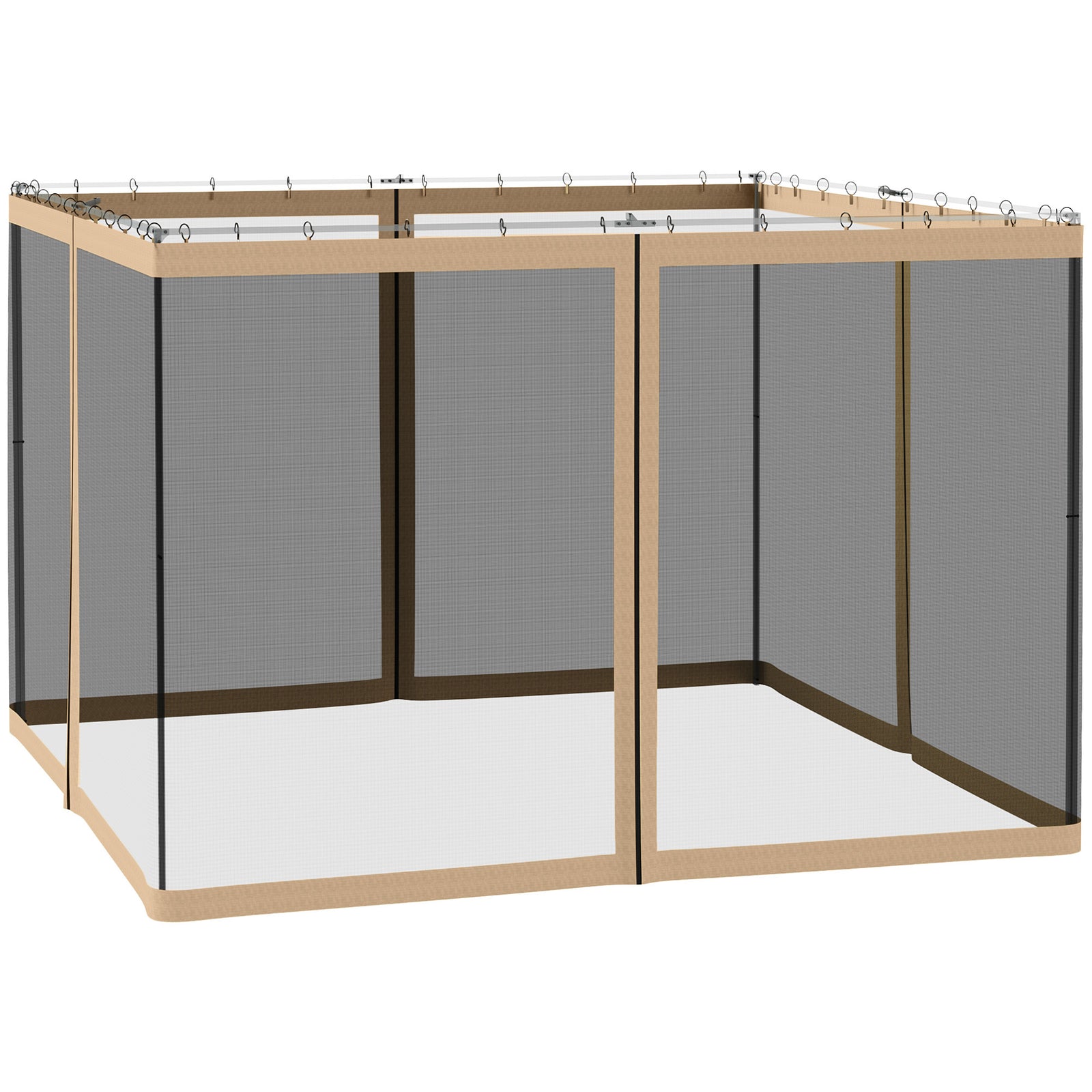 302x207cm Universal Gazebo Mesh Netting Screen Walls