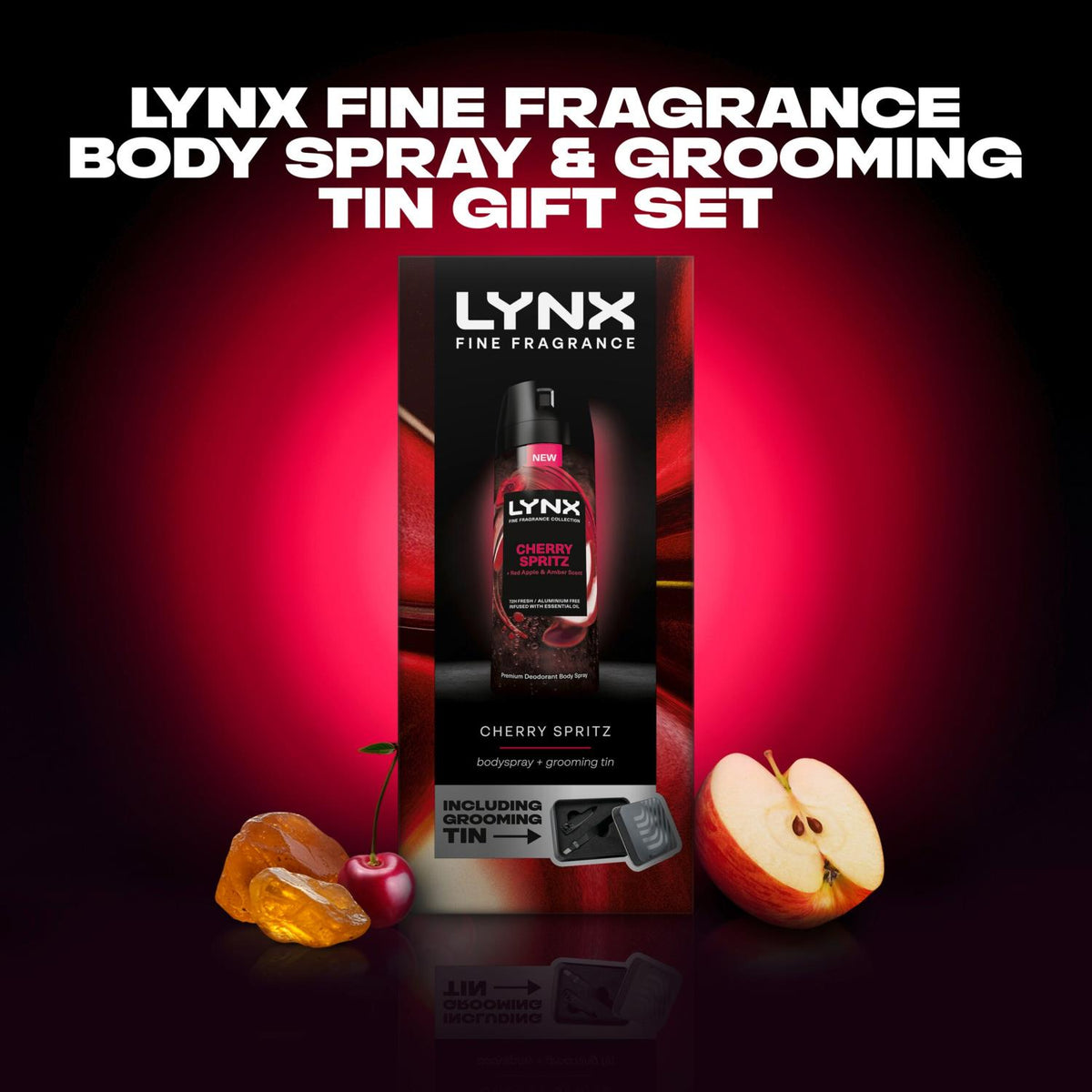 Fine Fragrance Body Spray Gift Set For Him In A Grooming Tin | Set of 3