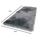 60*90cm Rectangular Fluffy Shaggy Area Rug Super Soft Plush Carpet For Bedroom | Small | Grey